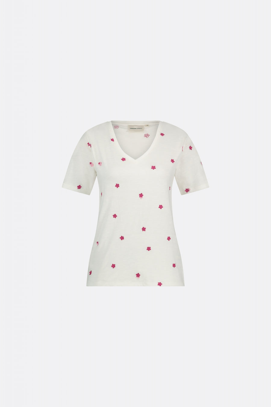 Fabienne Chapot - Phill V-neck Pink Flower T-shirt