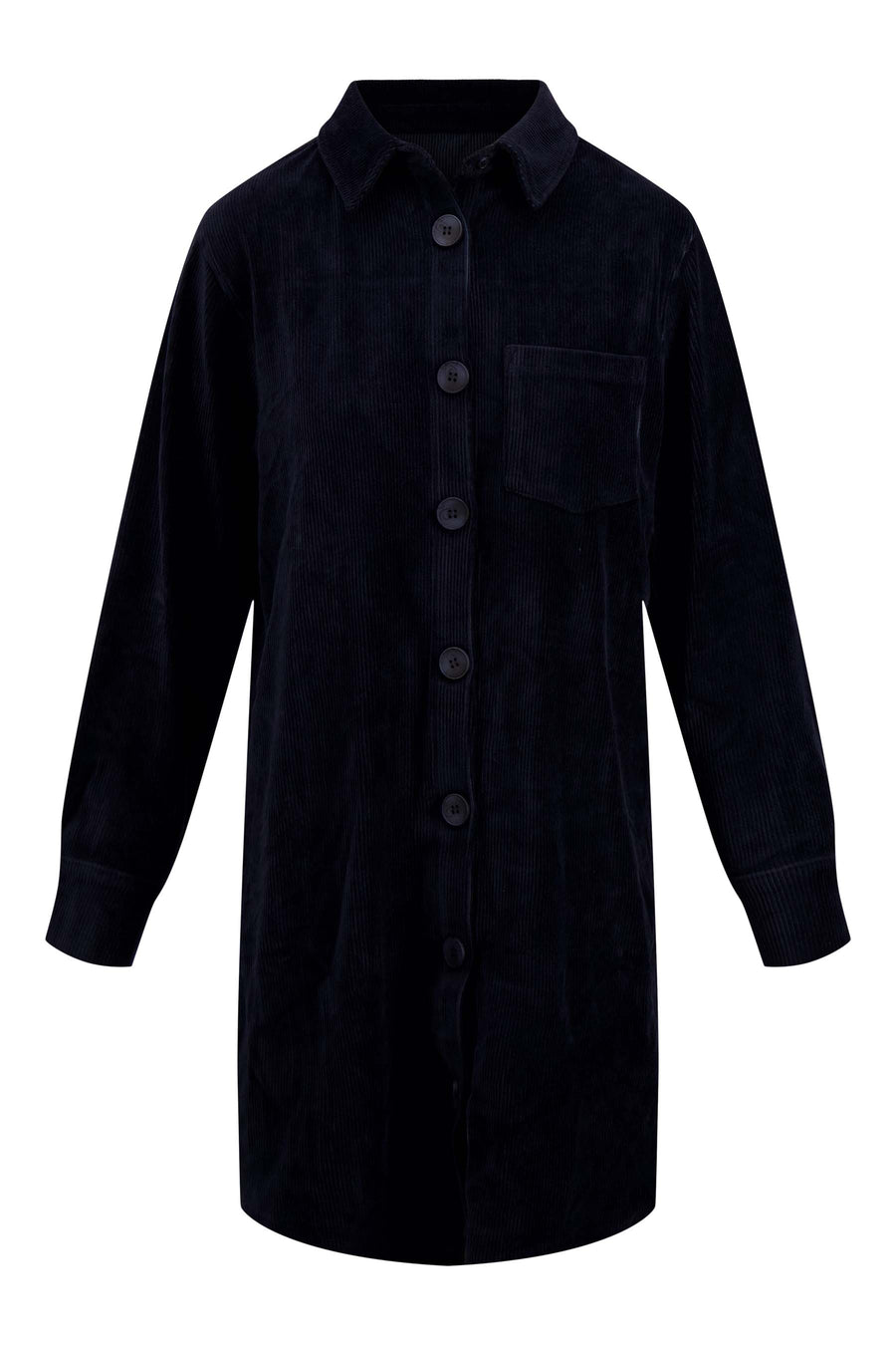 Jurk Zusss - Jersey corduroy long blouse