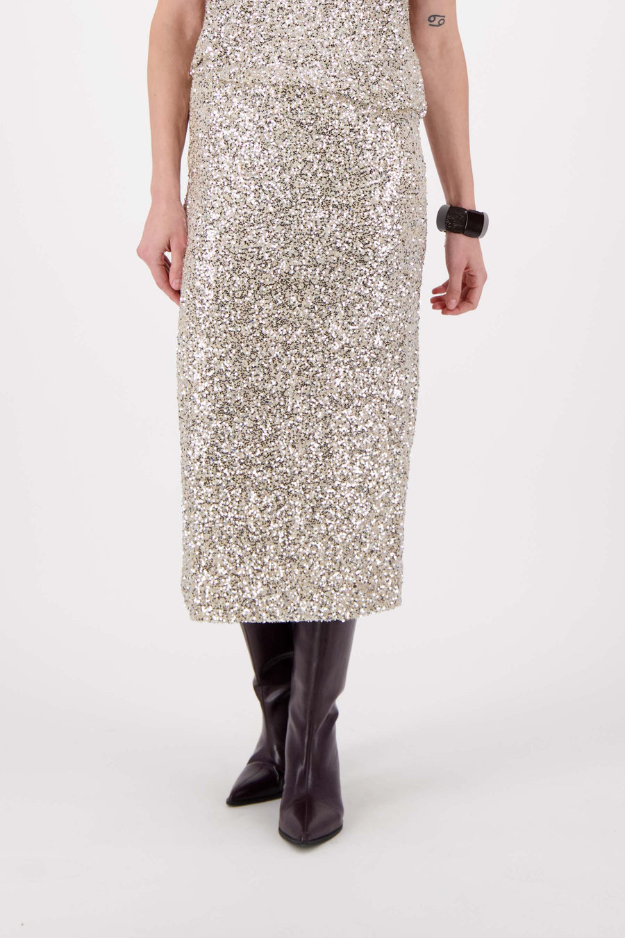 Zusss - Pailletten midi rok