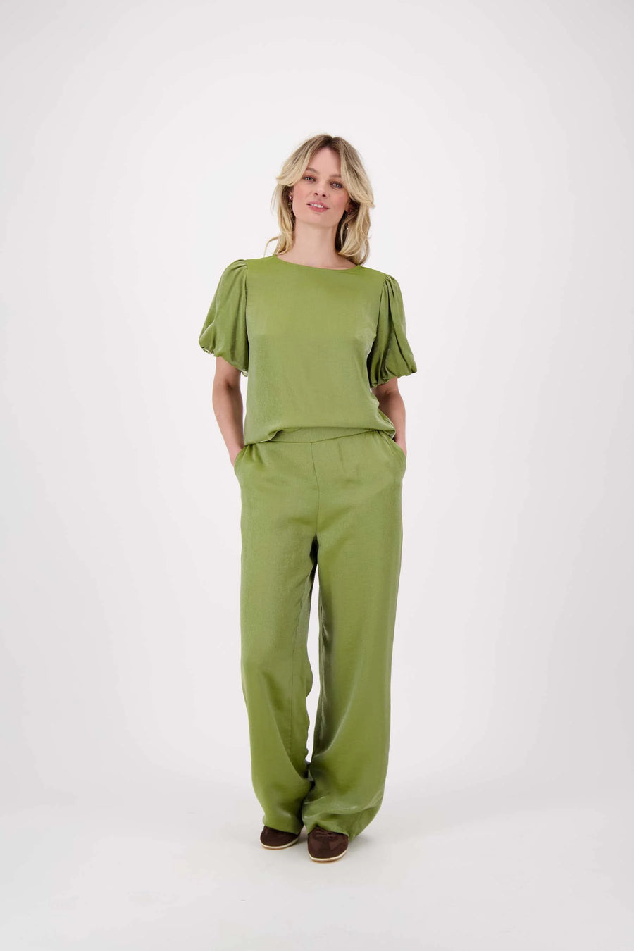 Broek Zusss - Wijde satijnen broek