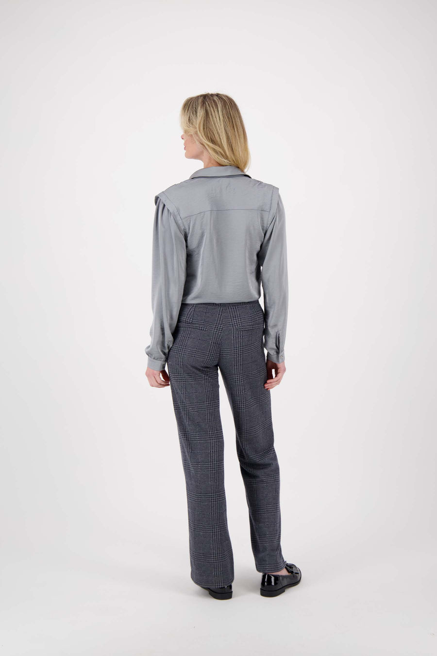 Zusss - Broek met ruit antraciet