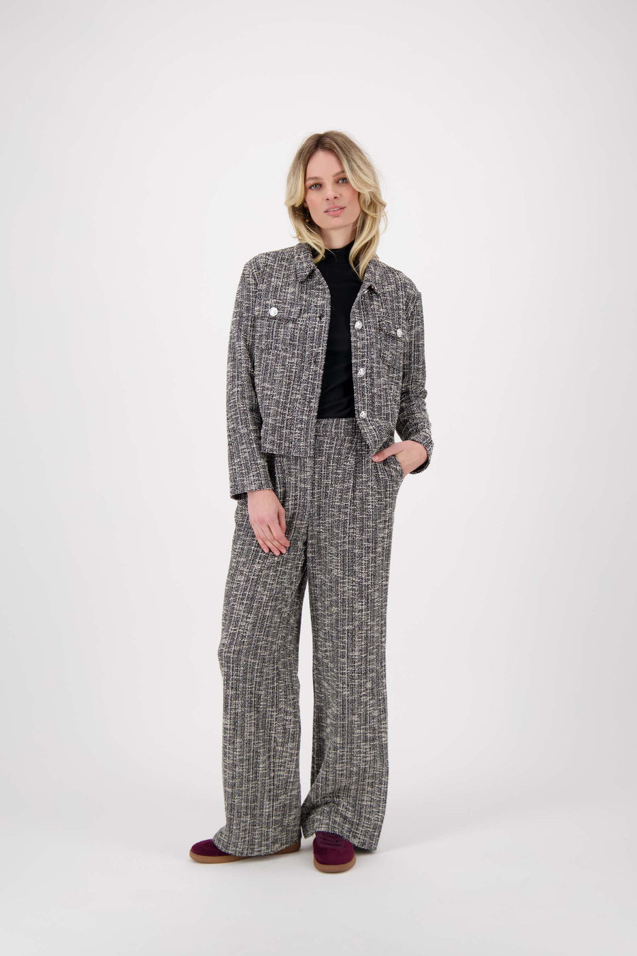 broek van tweed stof