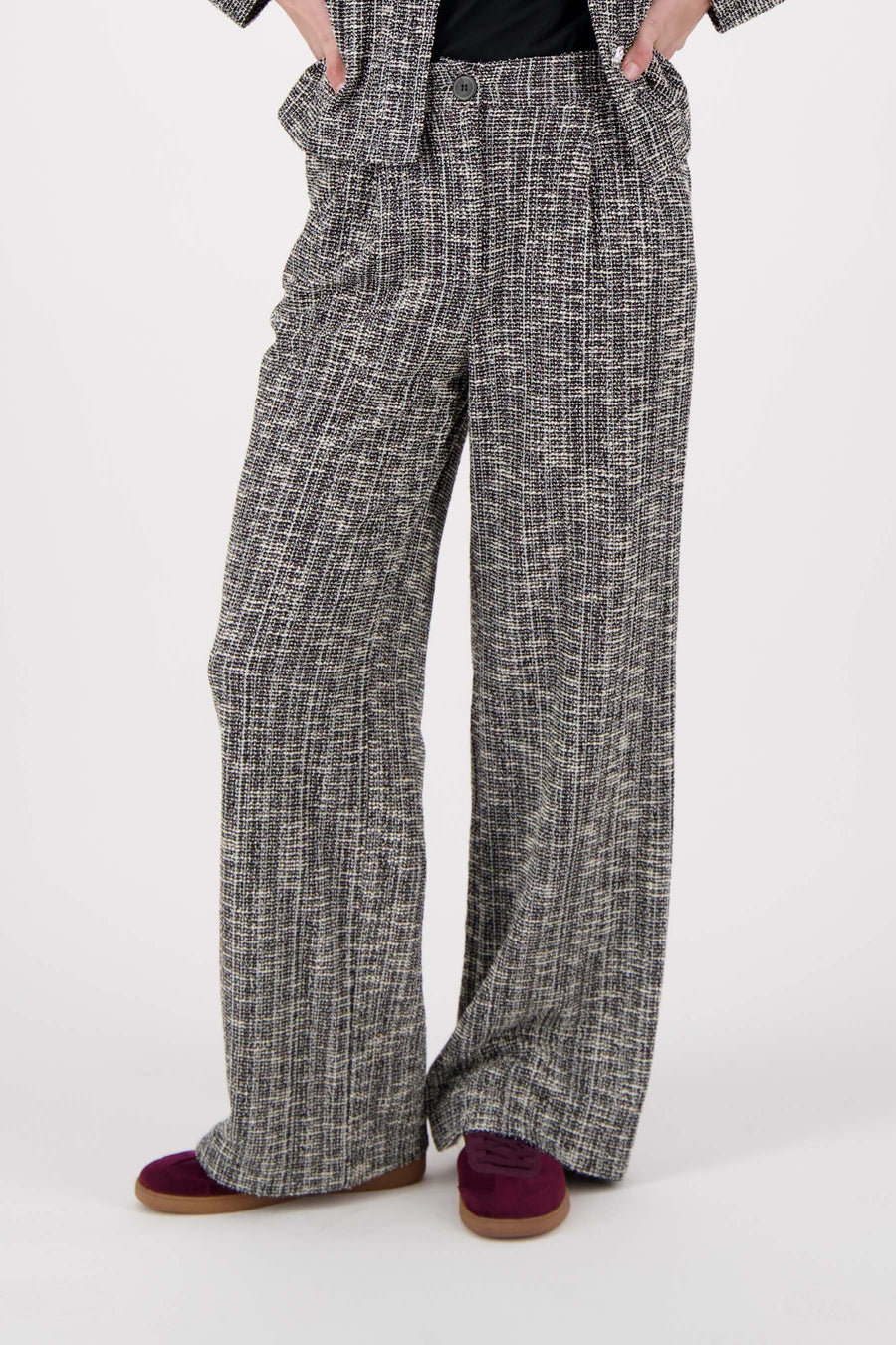 broek van tweed stof