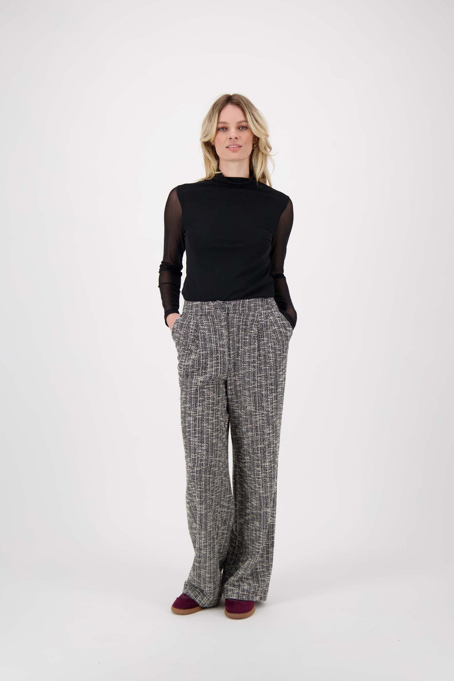 broek van tweed stof