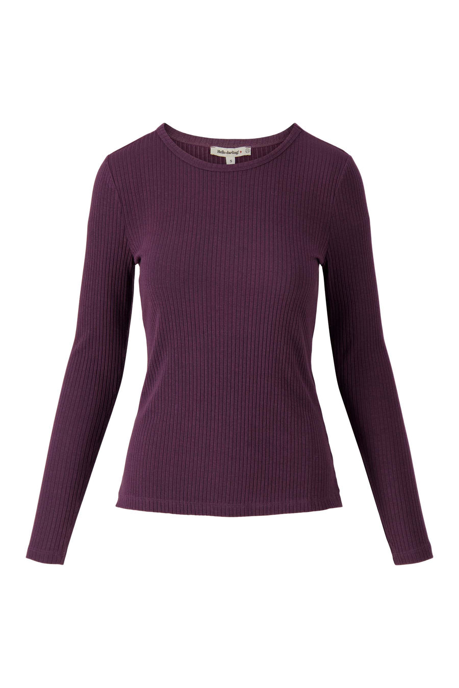 Zusss - Basis rib top van modal