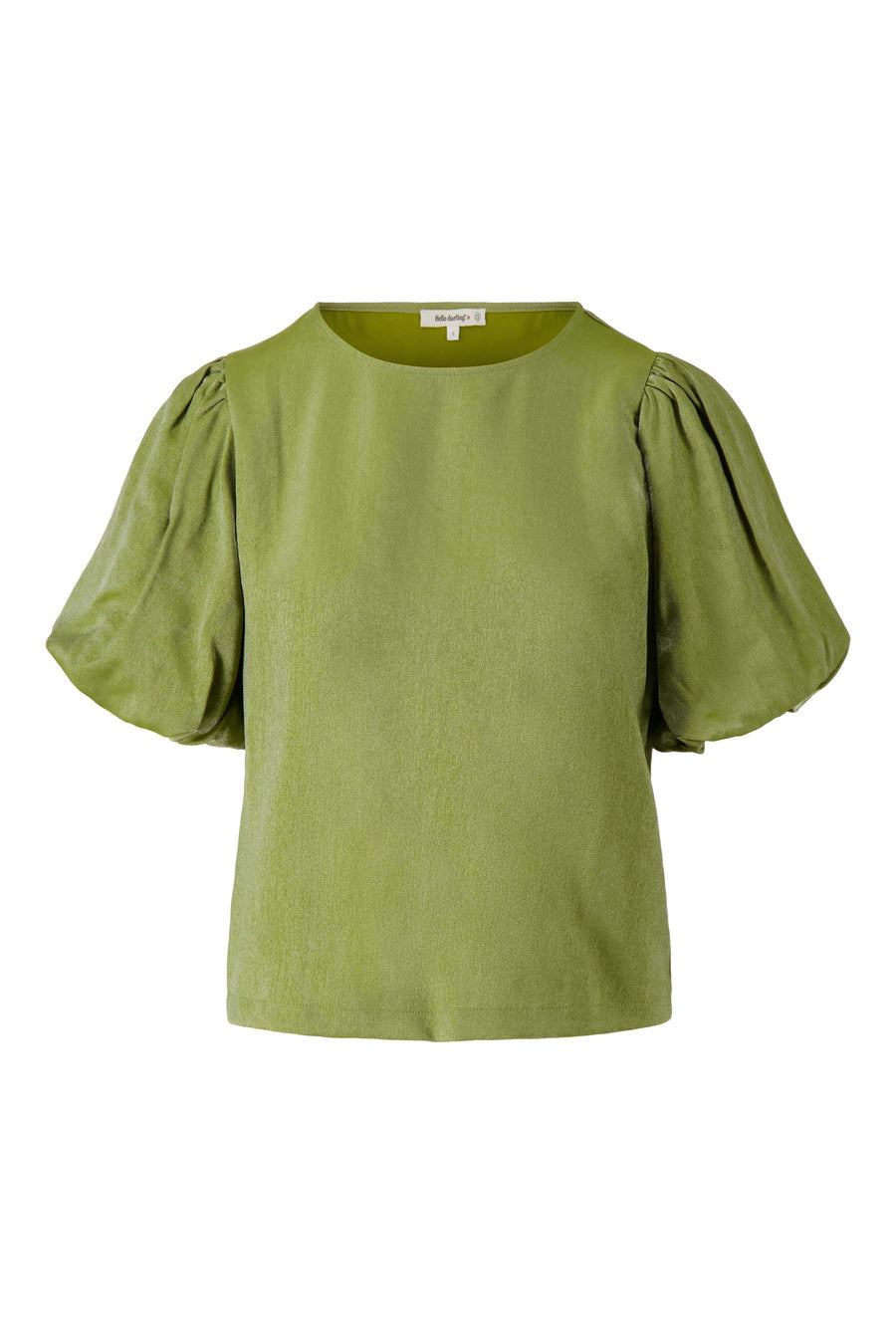 Zusss - Satijnen top met pofmouw