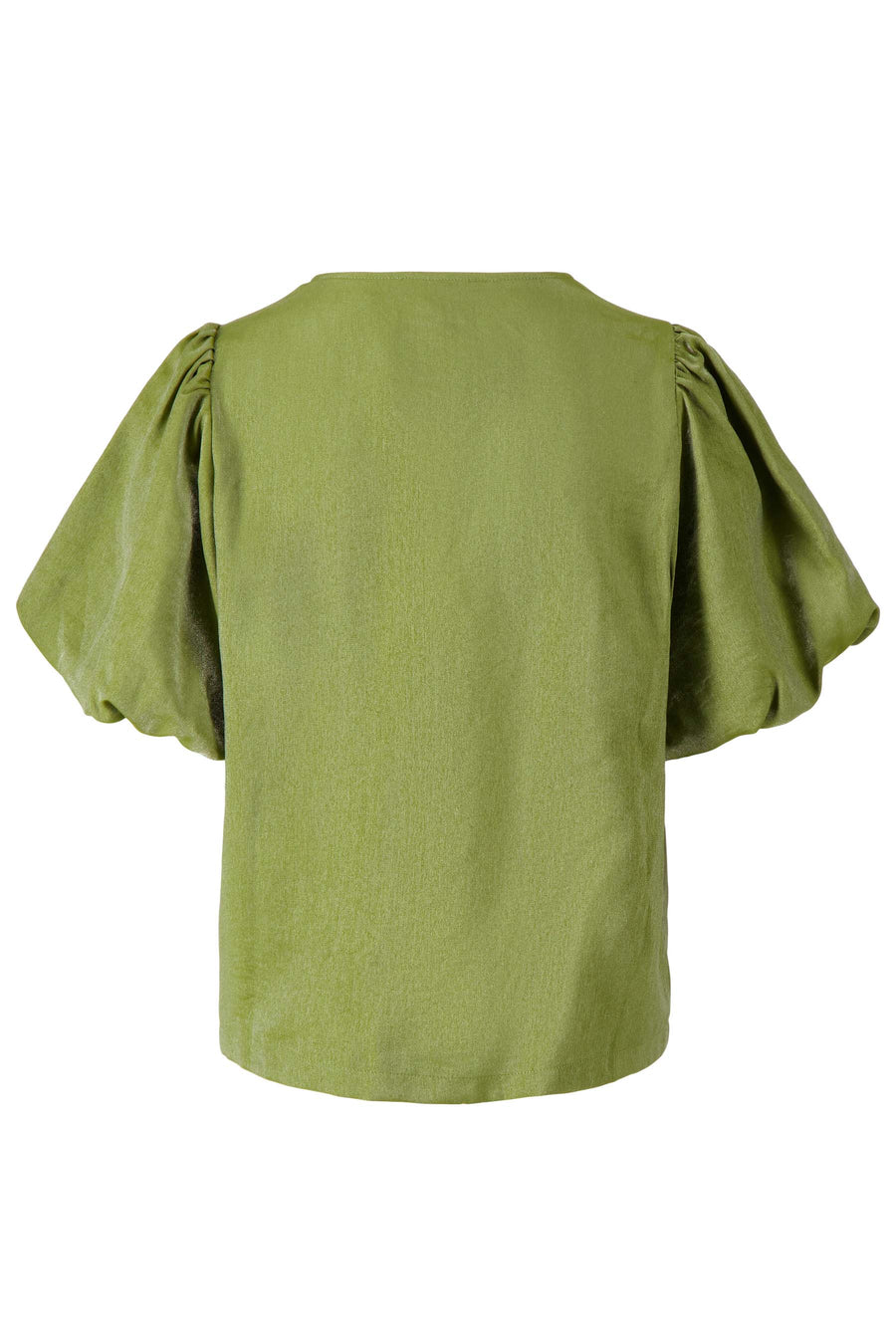 Zusss - Satijnen top met pofmouw