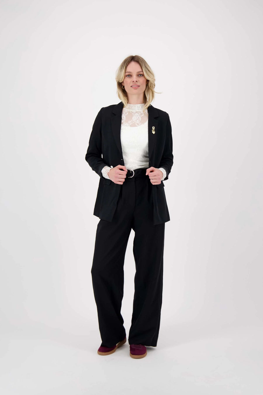 Zusss - kanten top met col