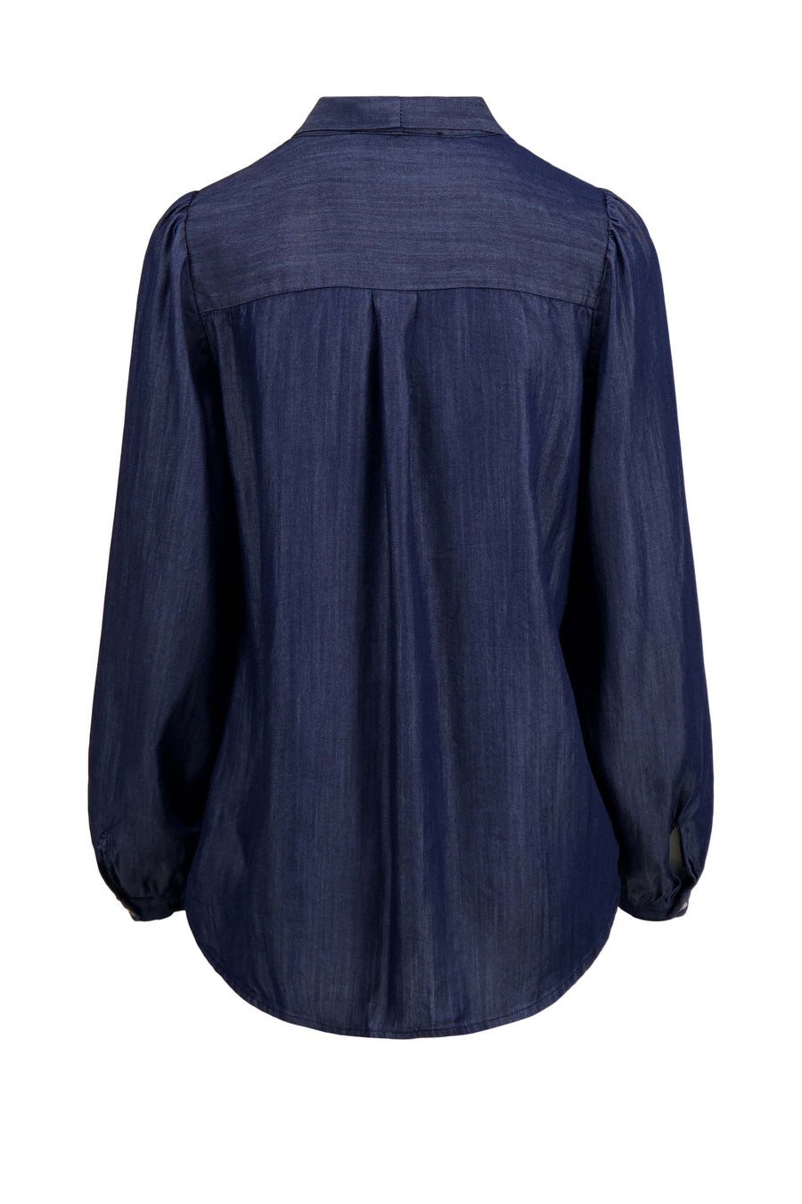 Blouse met denim strik Zusss