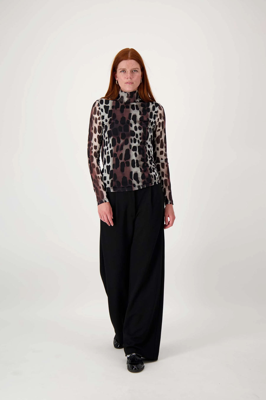 Top Zusss - mesh top met giraf print 0304-231