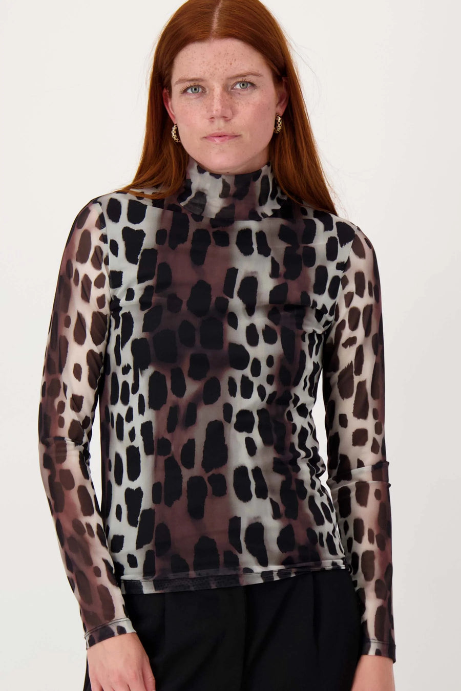 Top Zusss - mesh top met giraf print 0304-231