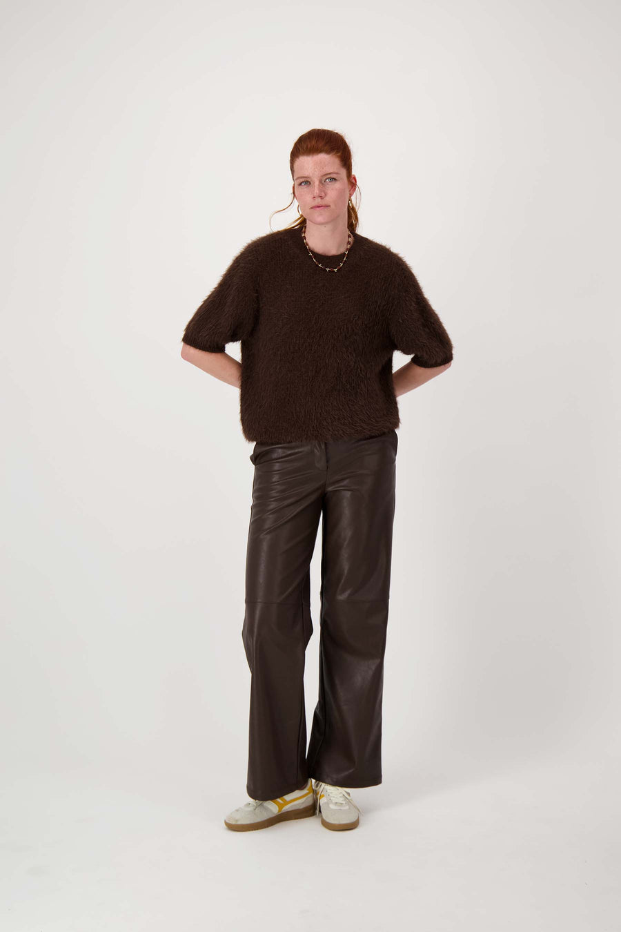 Zusss - Fluffy trui met ronde hals - 0305-074