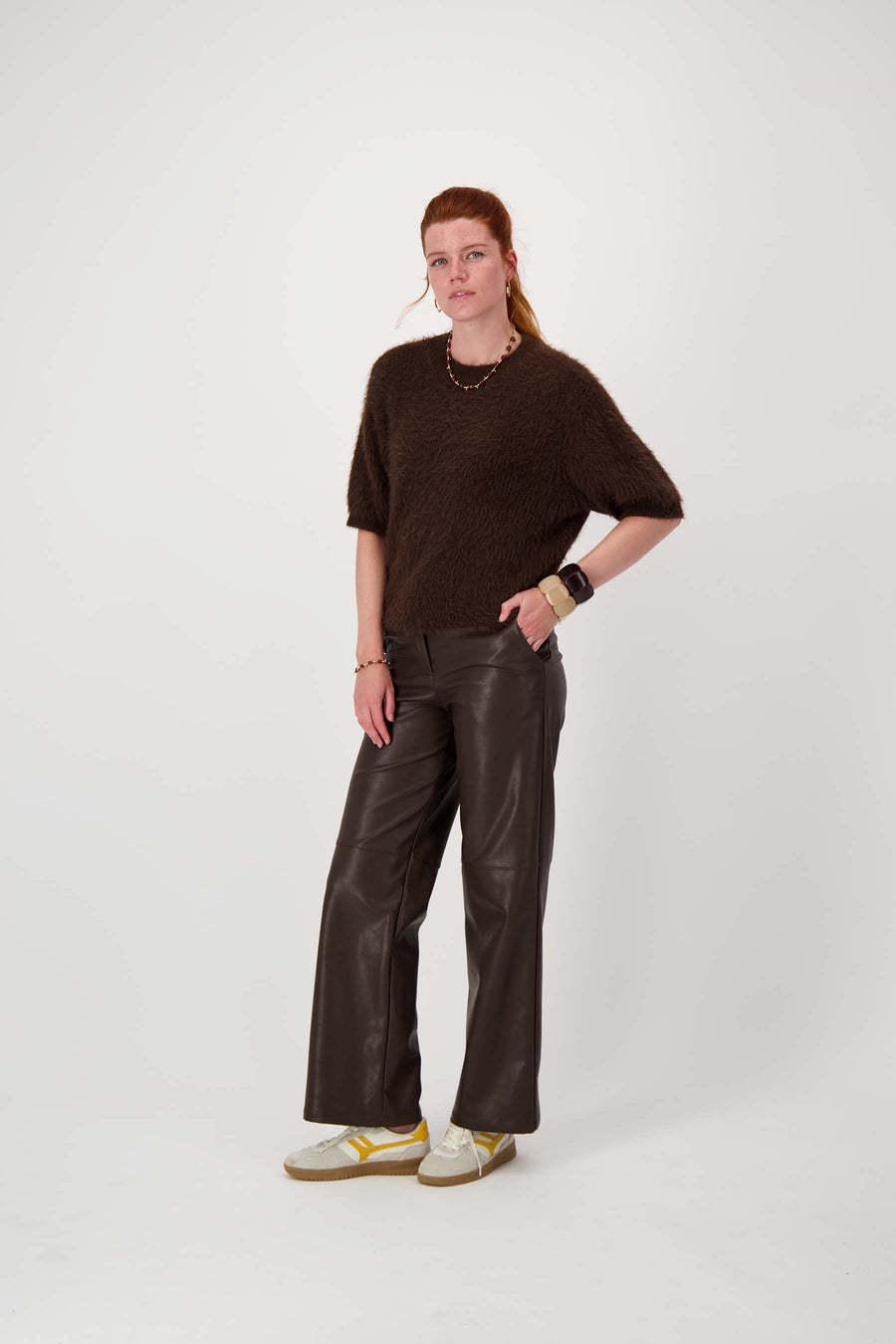 Zusss - Fluffy trui met ronde hals - 0305-074