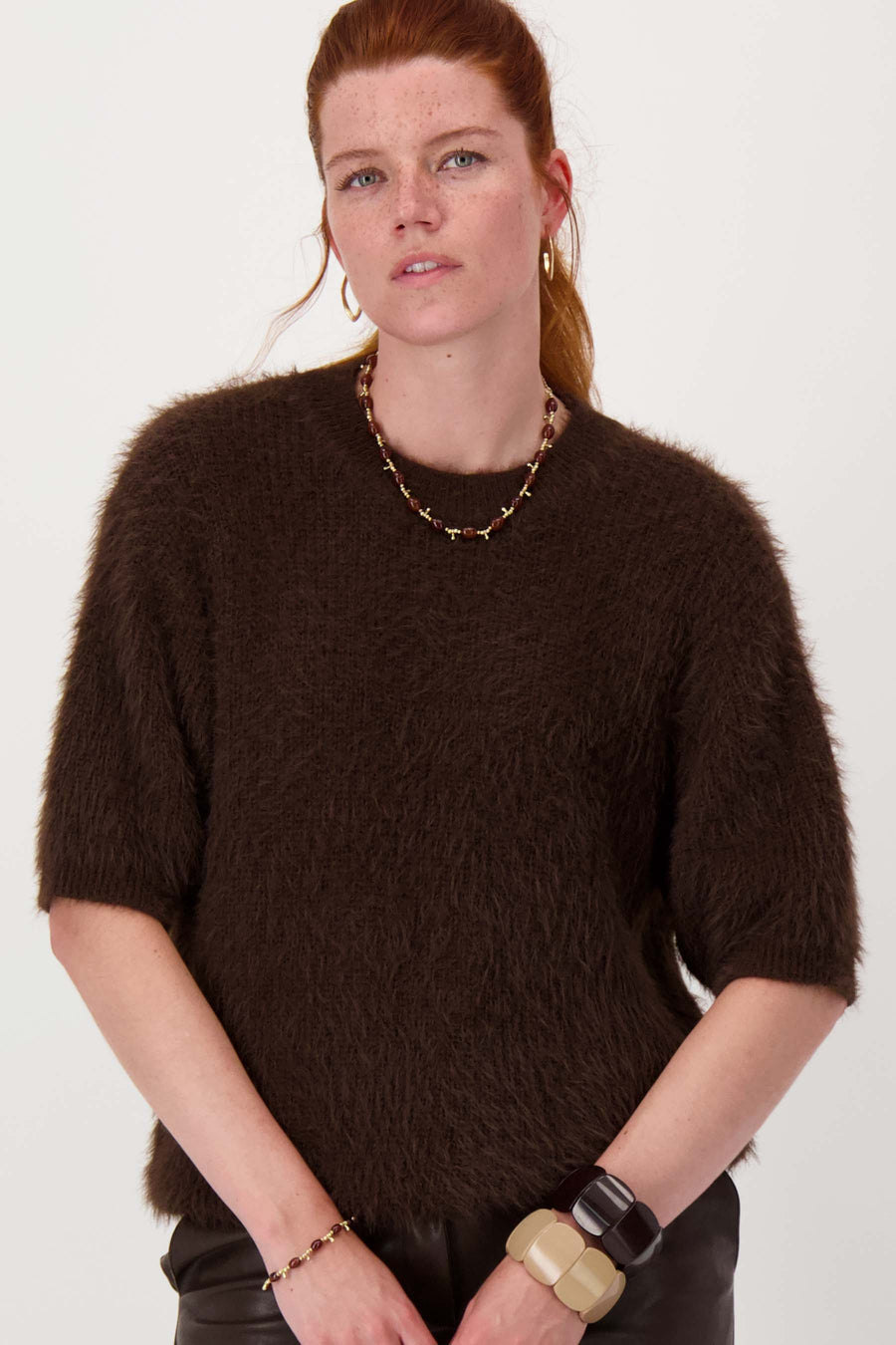 Zusss - Fluffy trui met ronde hals - 0305-074