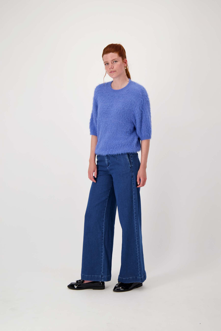 Zusss - Fluffy trui met ronde hals - 0305-074