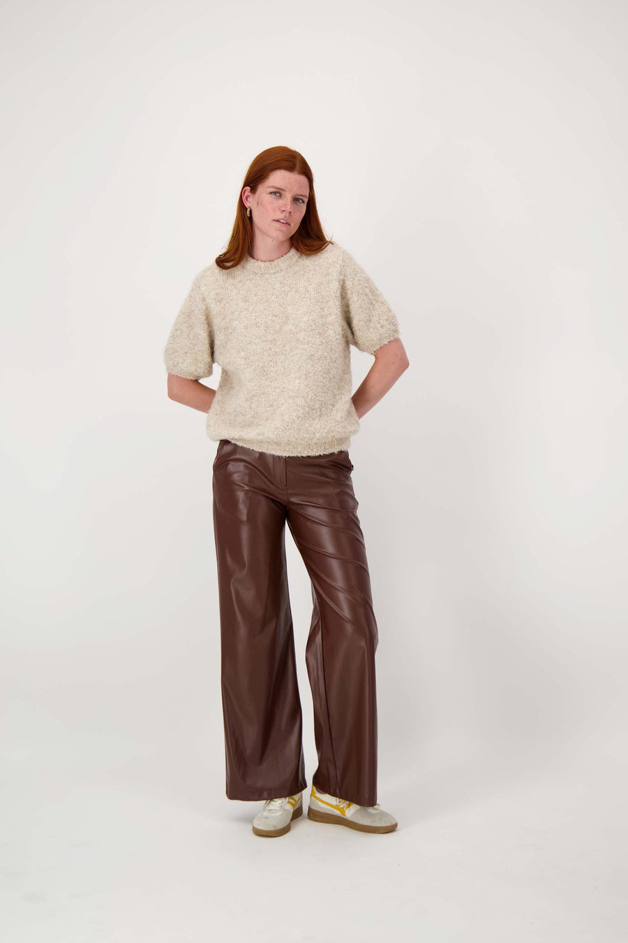 Trui Zusss - Boucle trui met ronde hals 0305-081