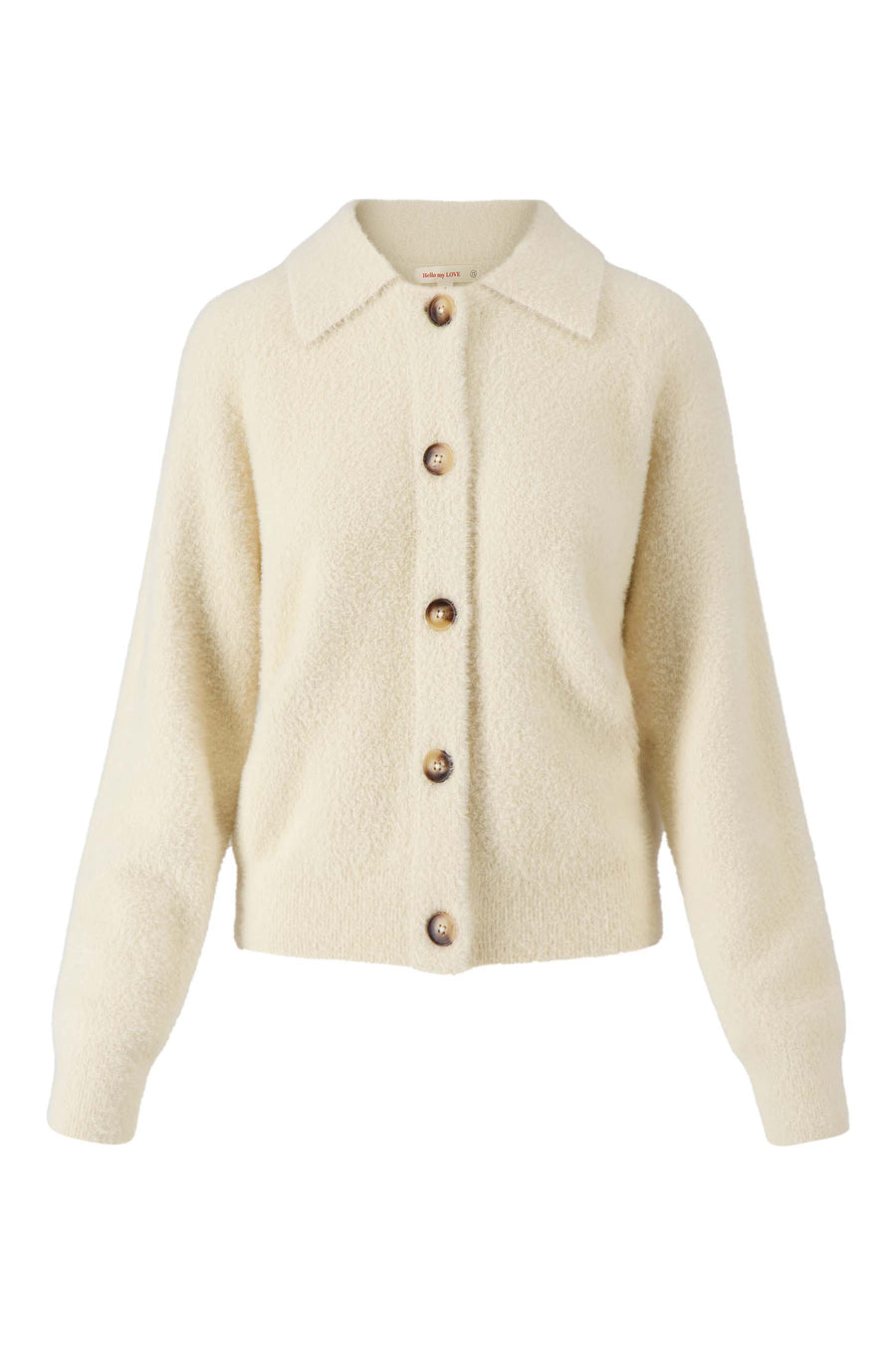 Zusss - Fluffy vest met polokraag