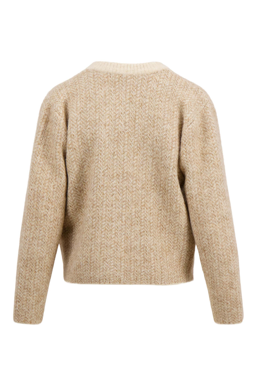 Vest Zusss - Jacquard vest met visgraat structuur