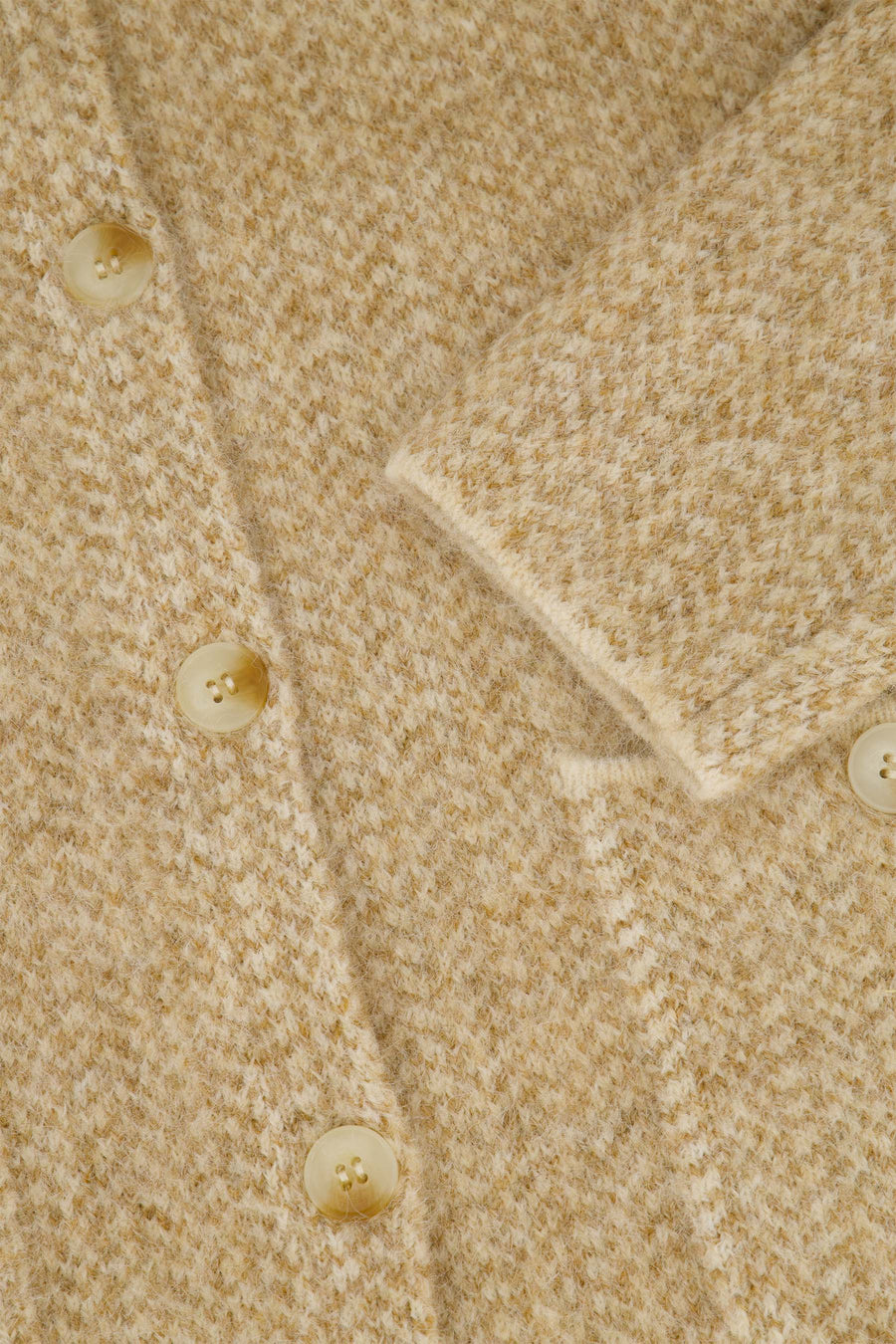 Vest Zusss - Jacquard vest met visgraat structuur