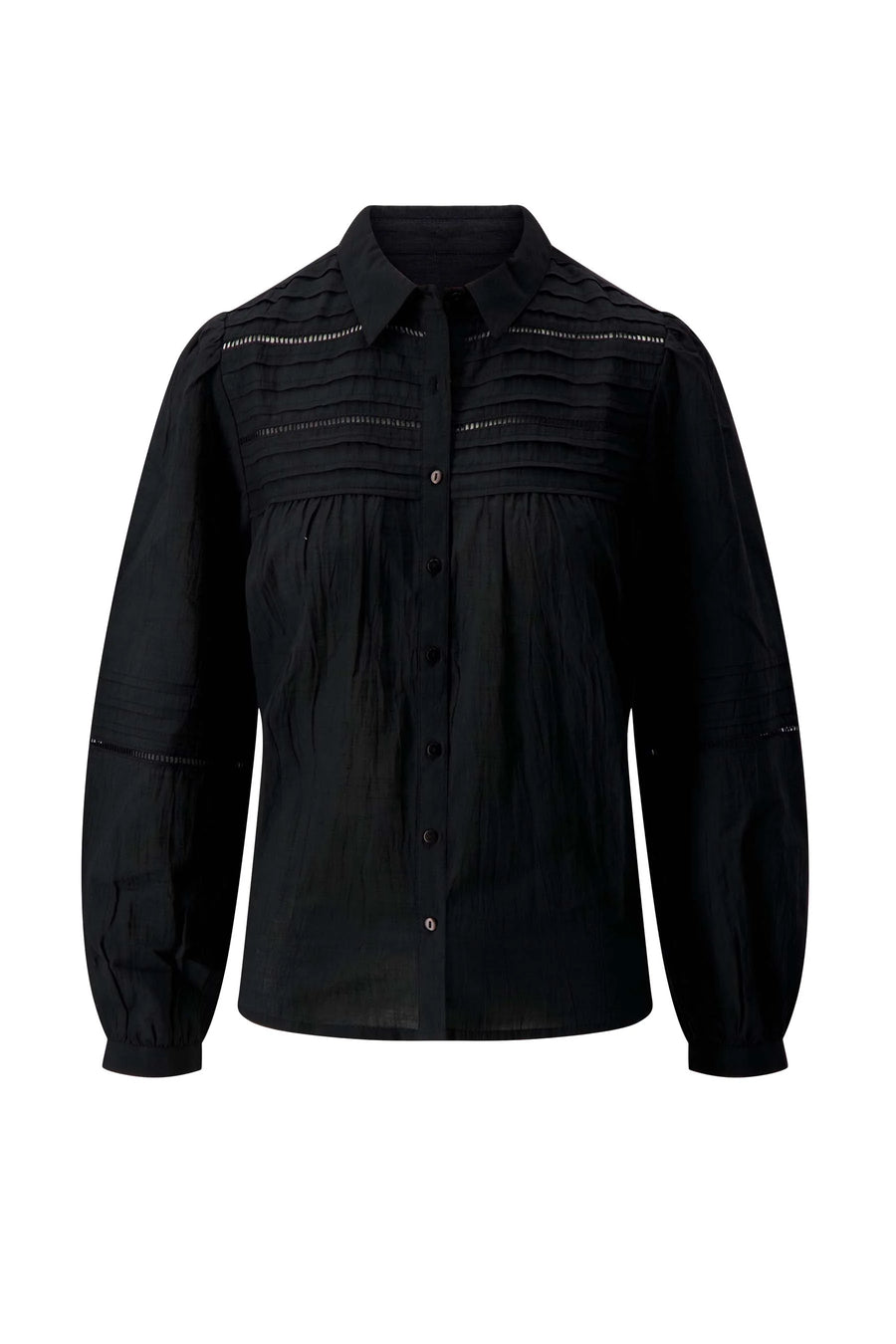 Zusss - Plooi blouse zwart