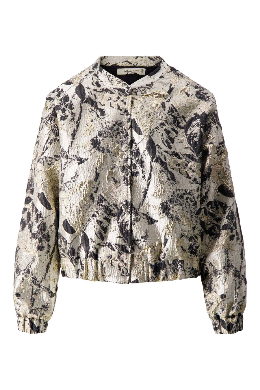 Jasje Zusss - Jacquard glans jasje goud