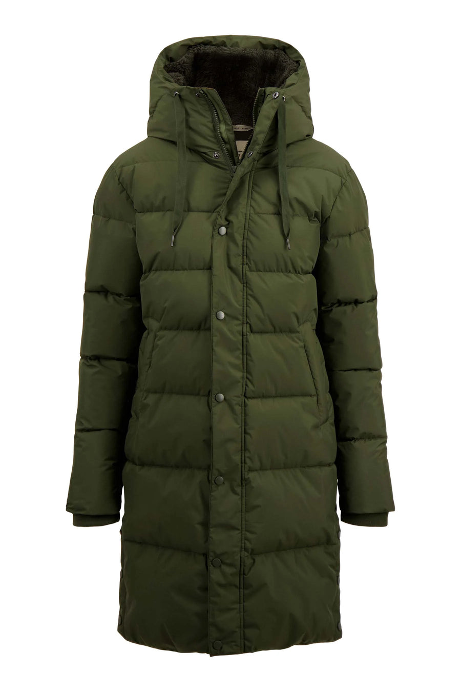 Jas Zusss - lange bubblecoat met teddy details