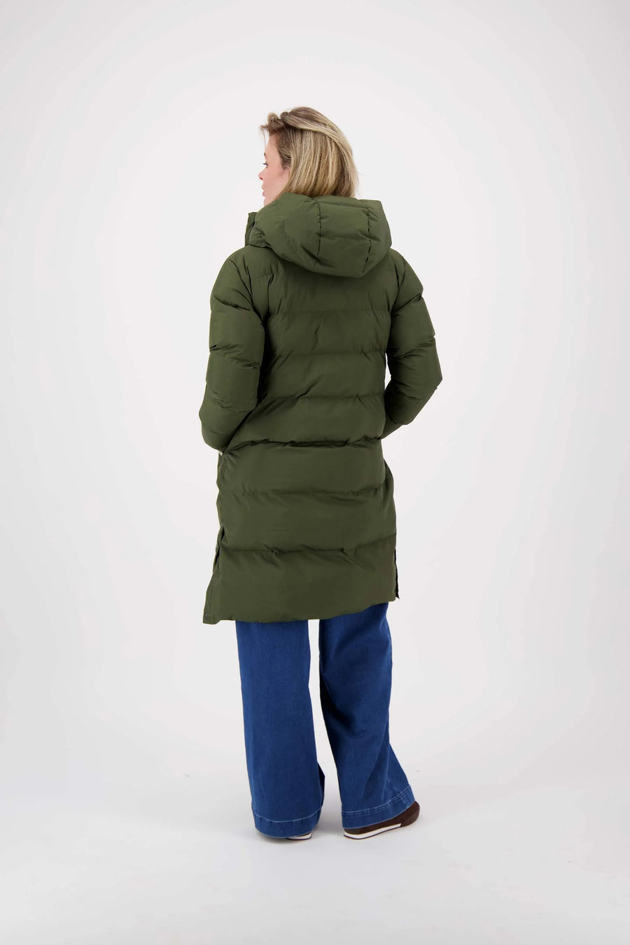 Jas Zusss - lange bubblecoat met teddy details