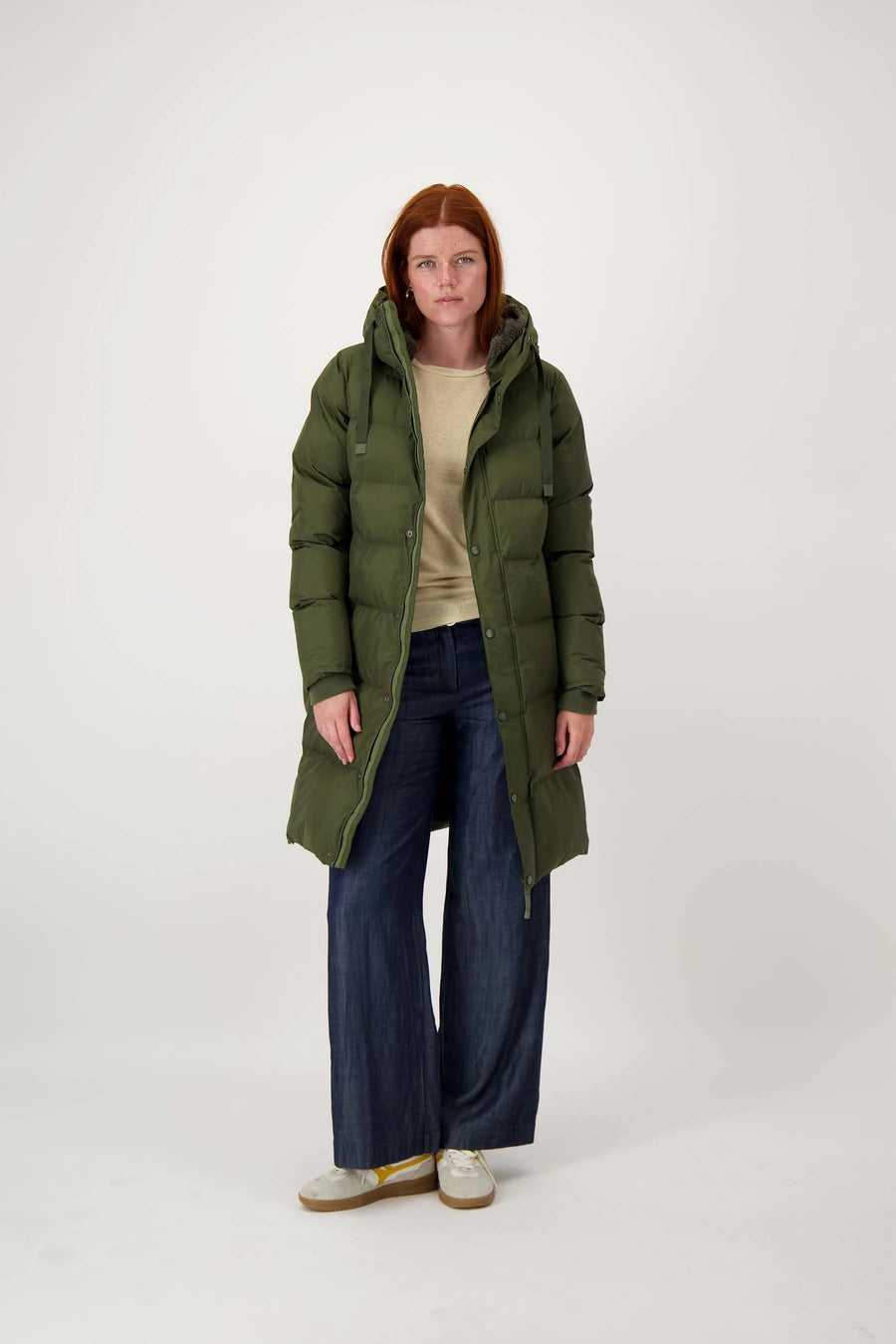 Jas Zusss - lange bubblecoat met teddy details