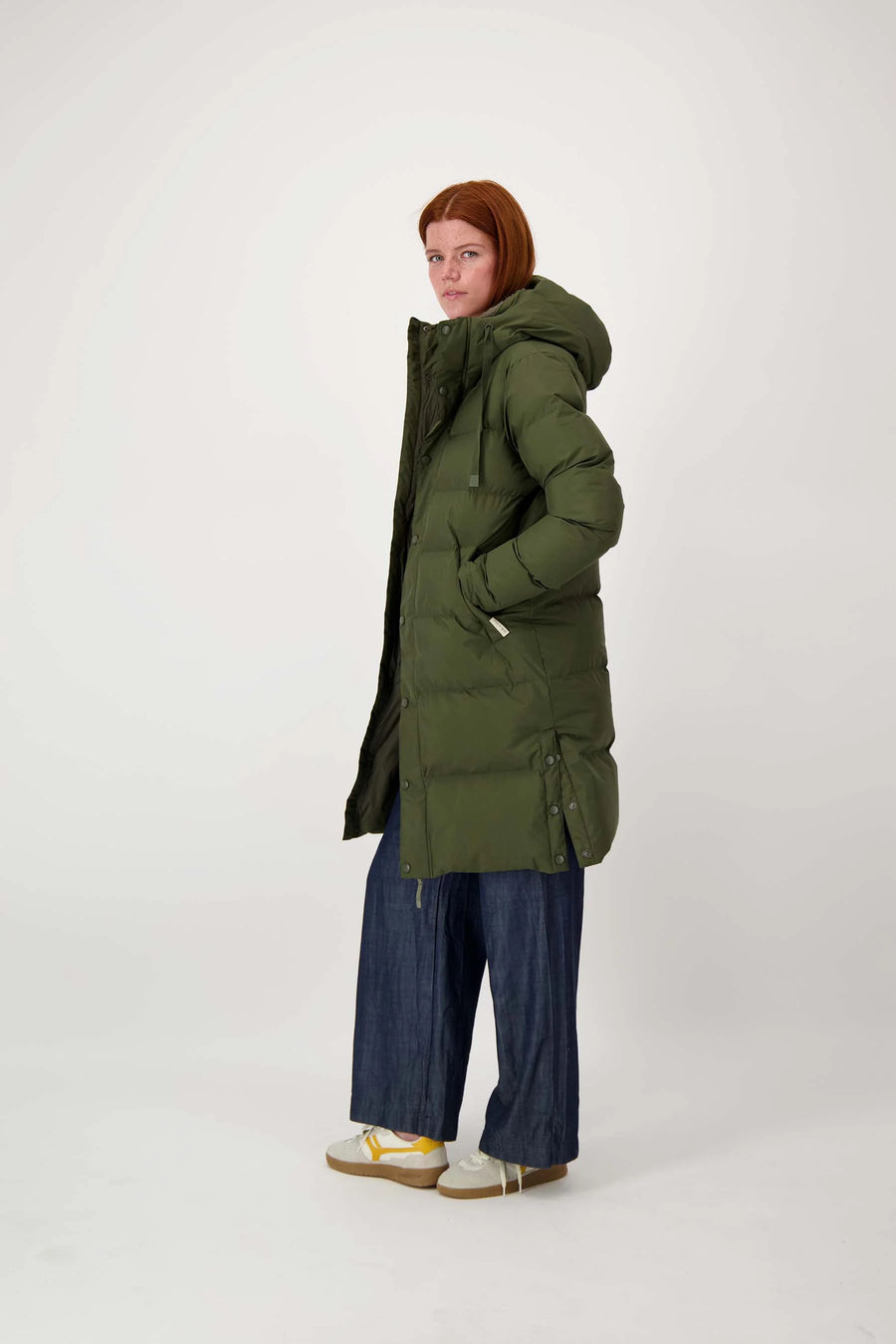 Jas Zusss - lange bubblecoat met teddy details