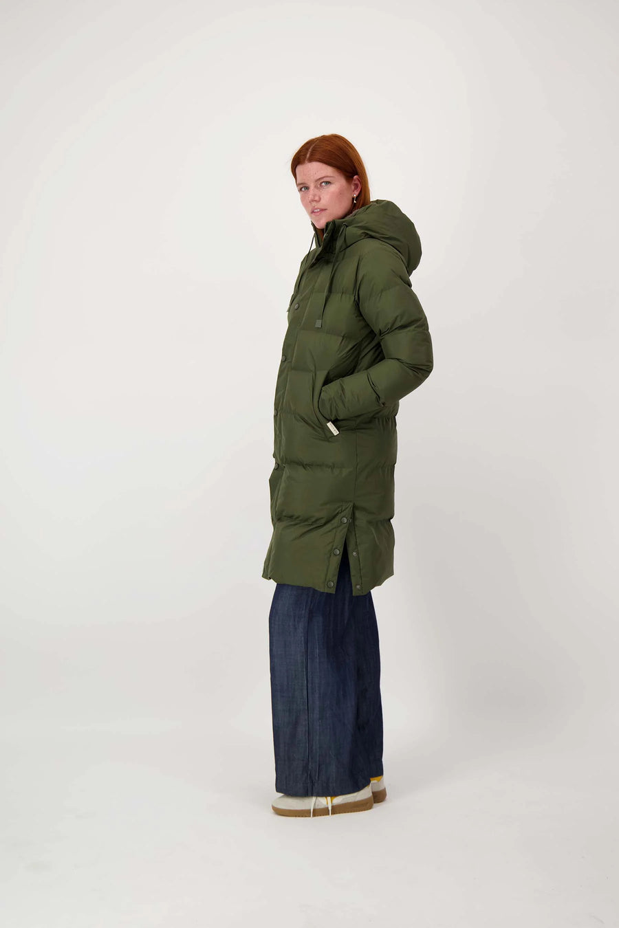 Jas Zusss - lange bubblecoat met teddy details