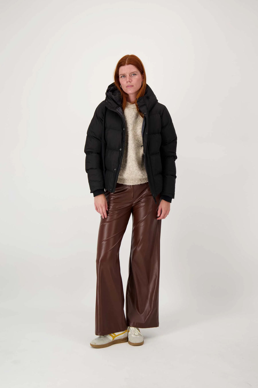 Jas Zusss - Korte Bubble coat met teddy details