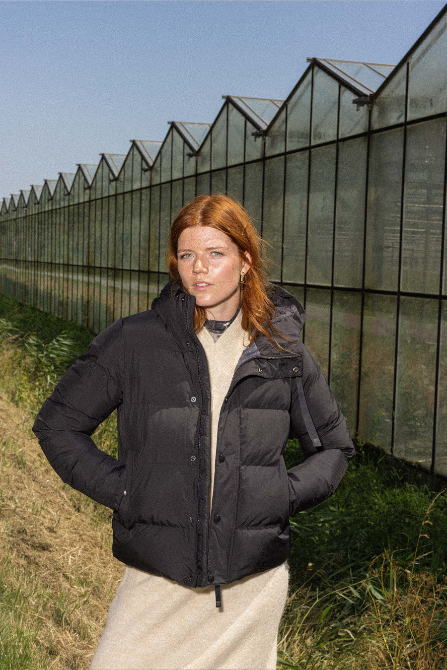 Jas Zusss - Korte Bubble coat met teddy details