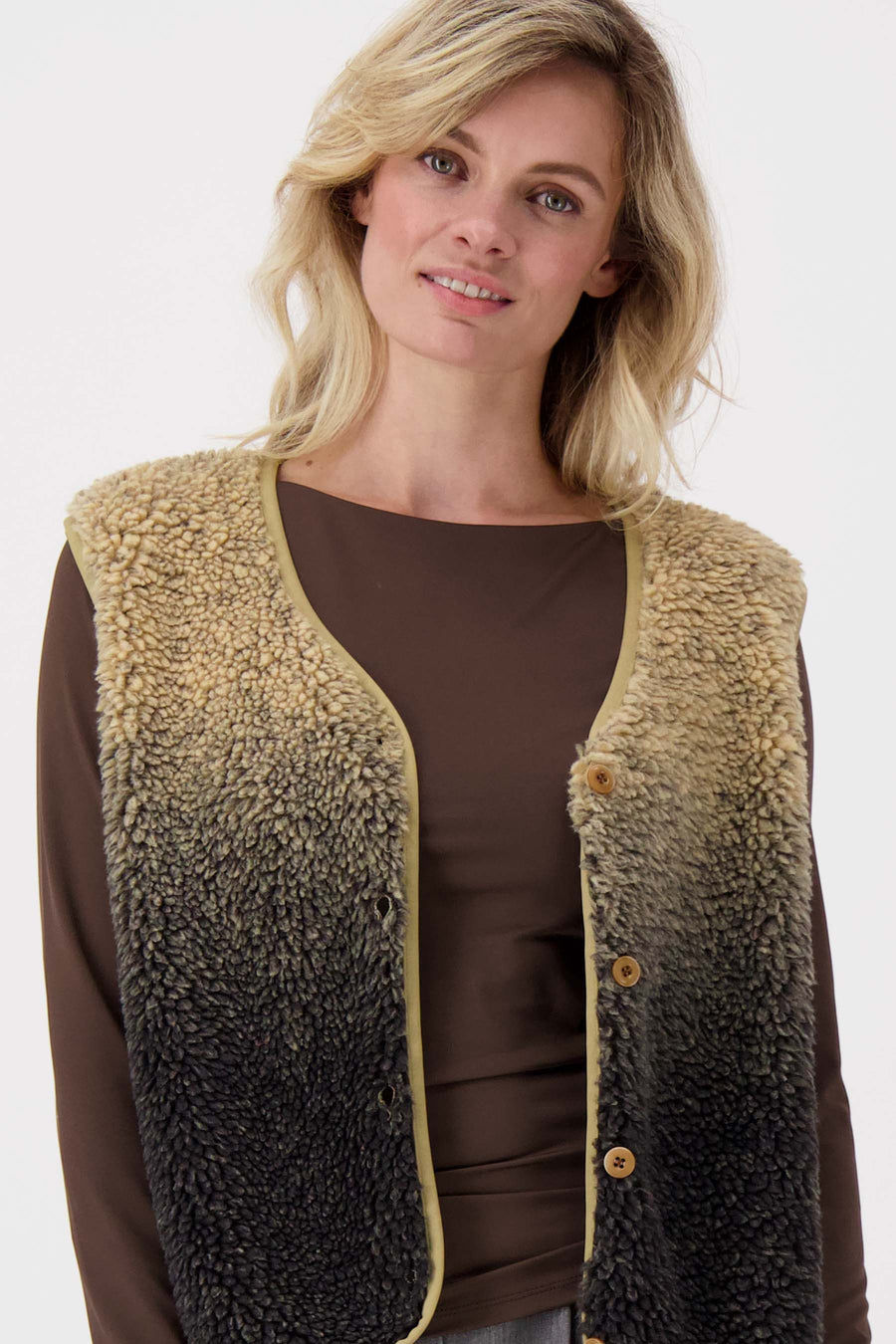 Zusss - Teddy bodywarmer degrade