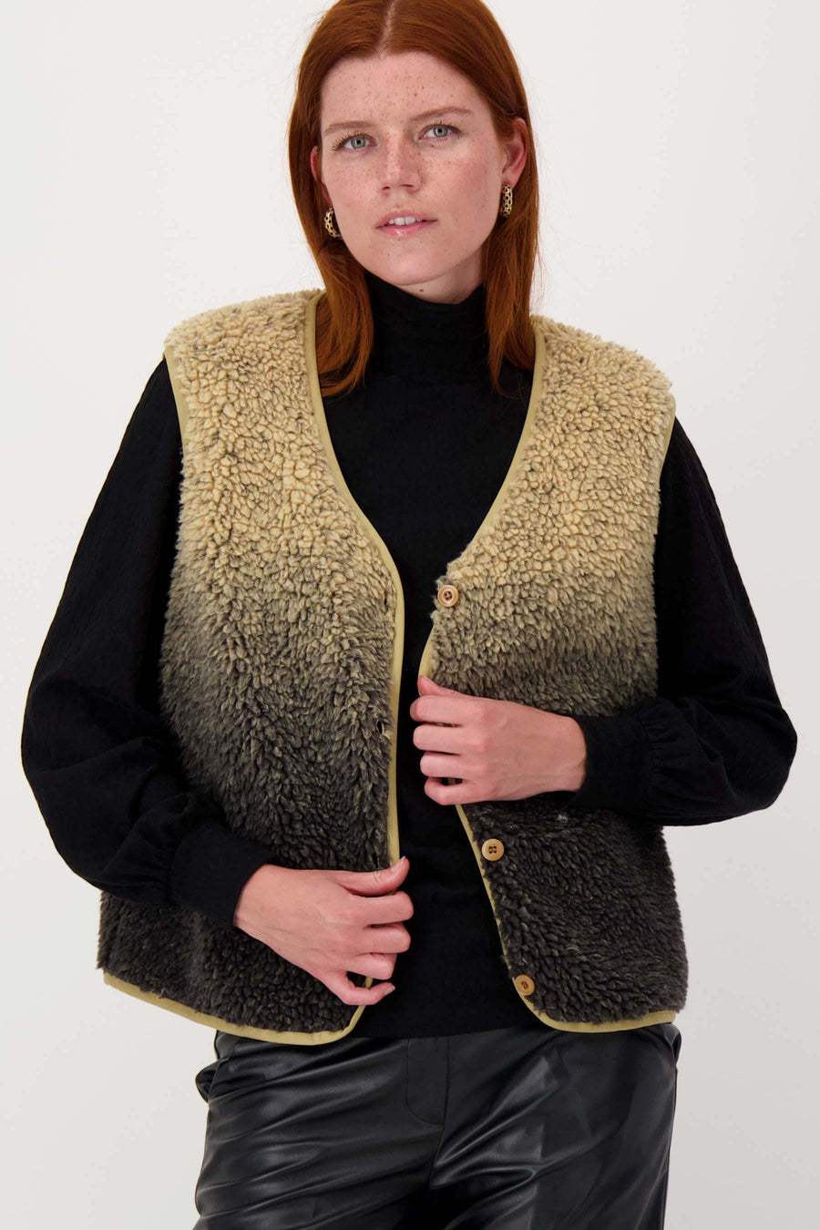 Zusss - Teddy bodywarmer degrade