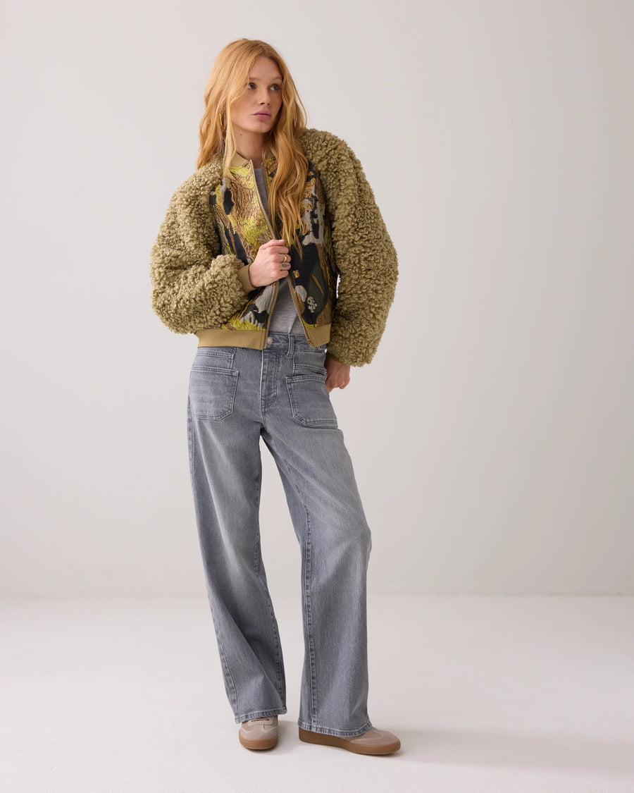 Jacquard-teddy bomber - Summum -  1s1204-12298
