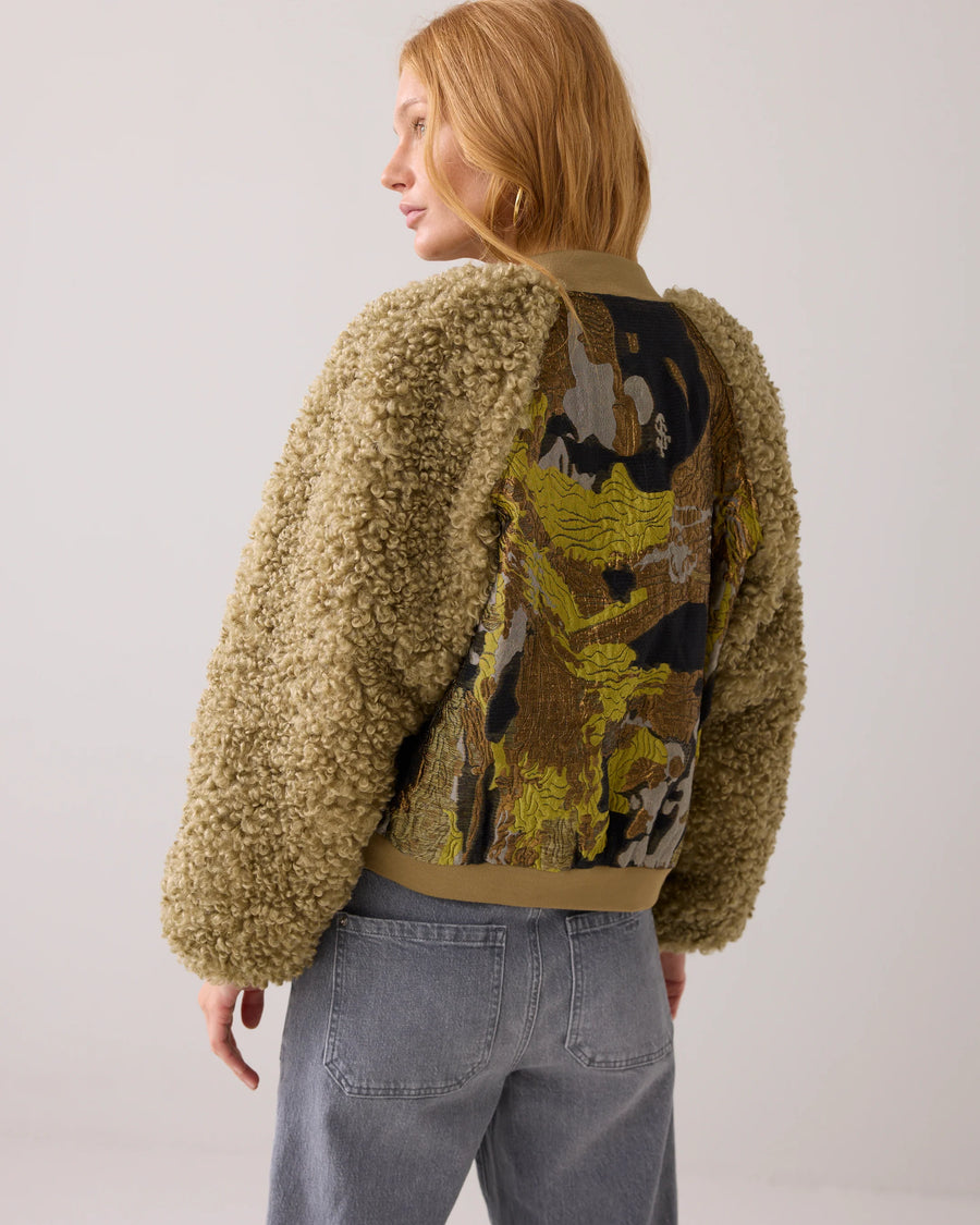 Jacquard-teddy bomber - Summum -  1s1204-12298
