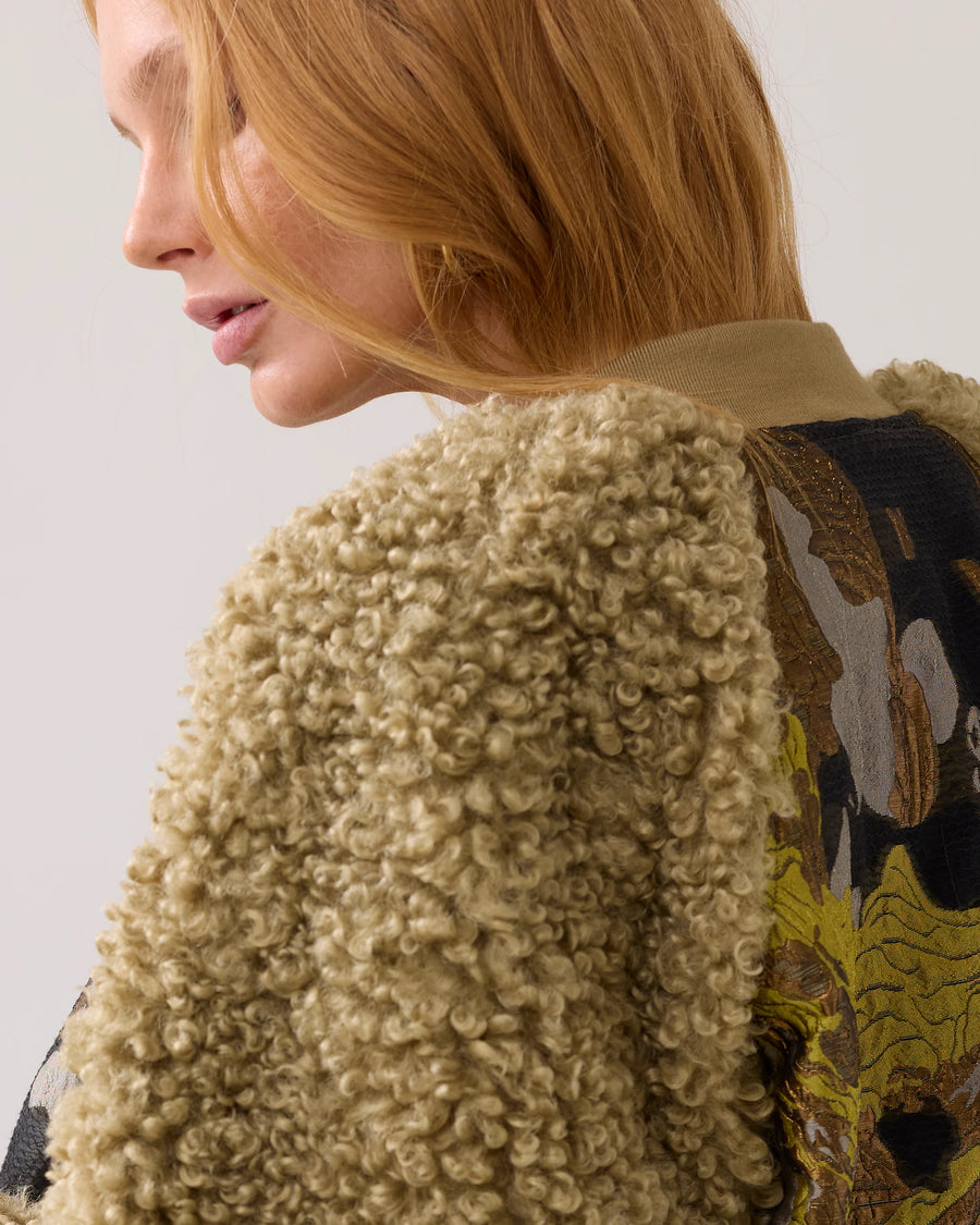Jacquard-teddy bomber - Summum -  1s1204-12298