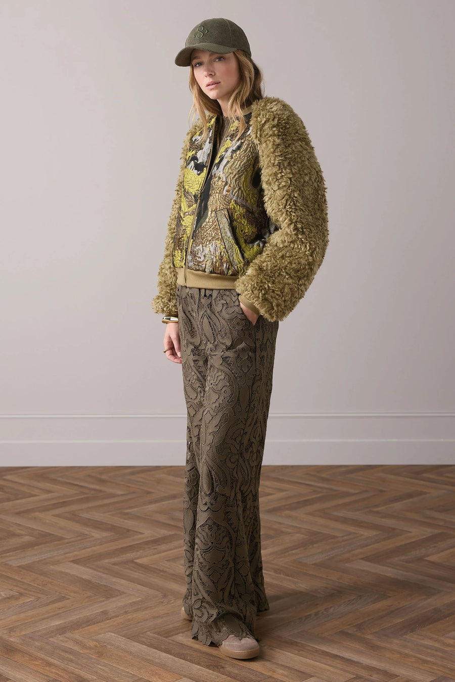 Jacquard-teddy bomber - Summum -  1s1204-12298