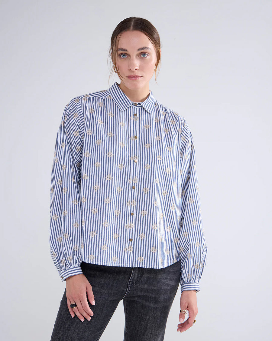 Blouse Scattered Embrostripe - Summun