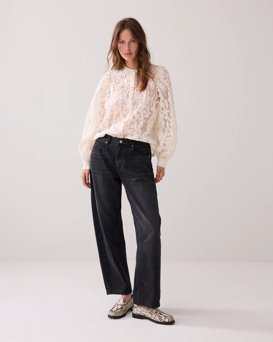 Summum - Transparante blouse van kant - 2s3191-12300