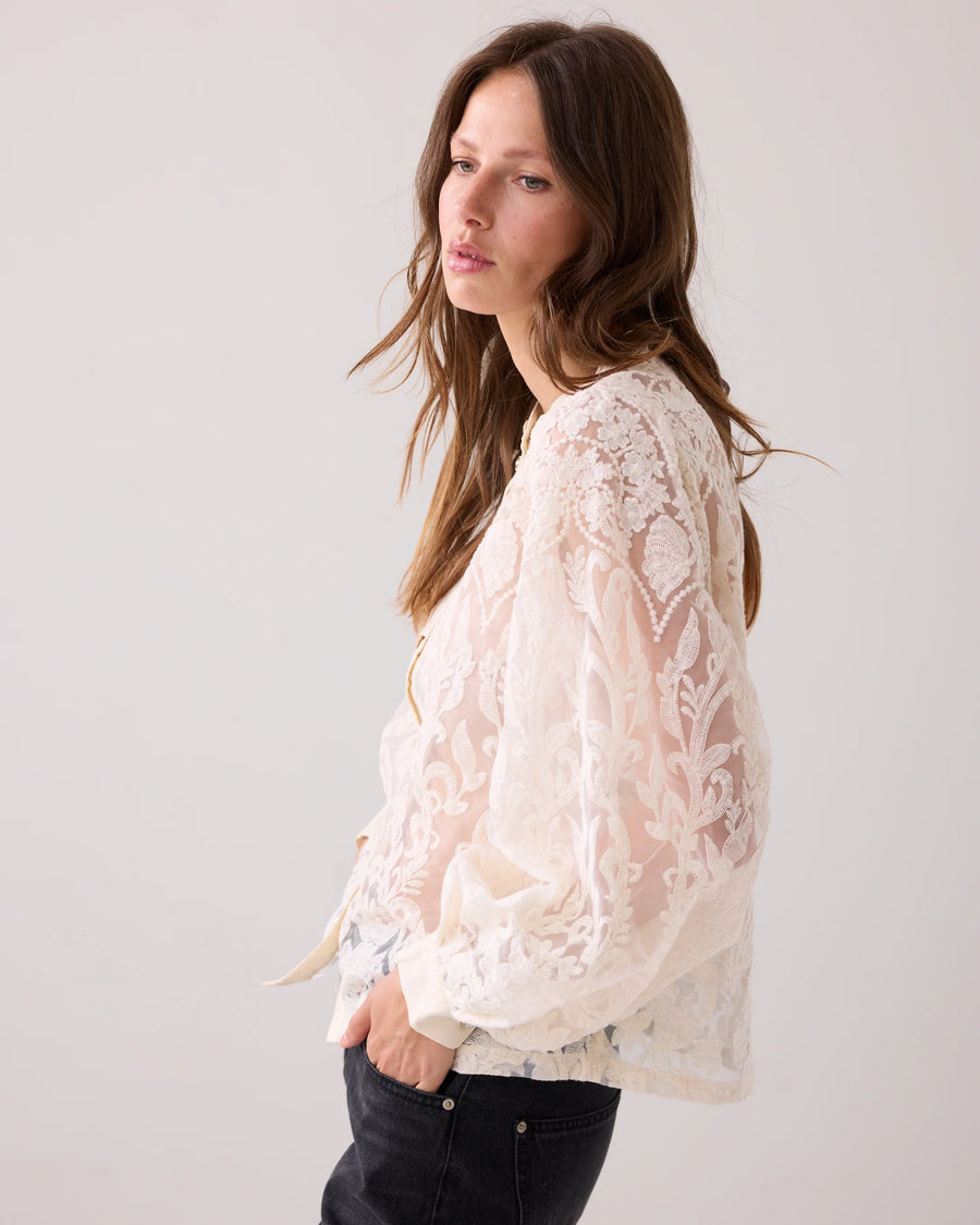  Summum - Transparante blouse van kant - 2s3191-12300