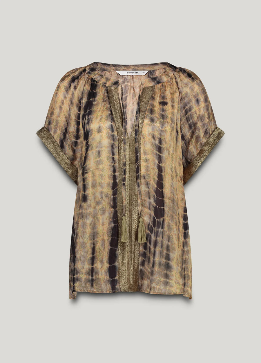 Summum - Losvallende blouse tie-dye