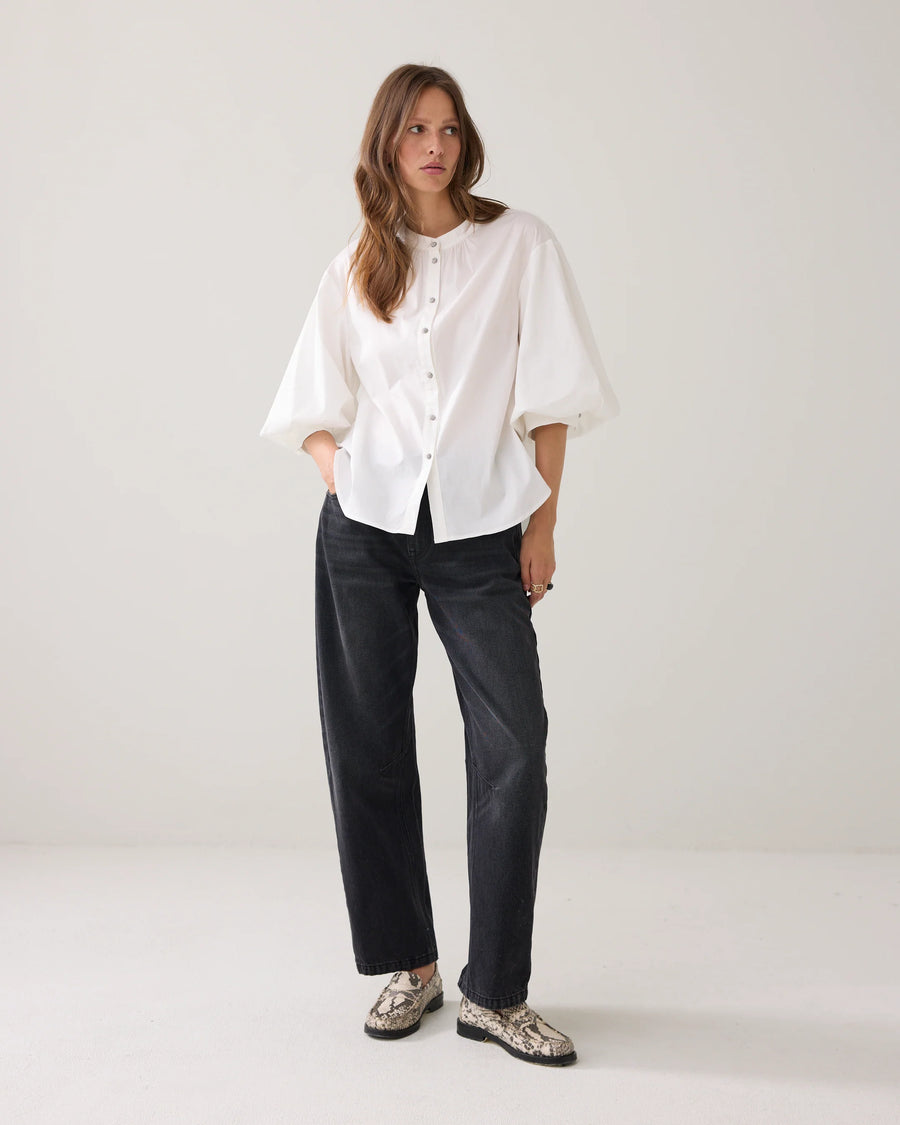Summum - Blouse met diamantknoopjes -  2s3325-12310