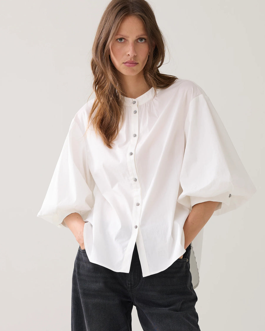 Summum - Blouse met diamantknoopjes -  2s3325-12310