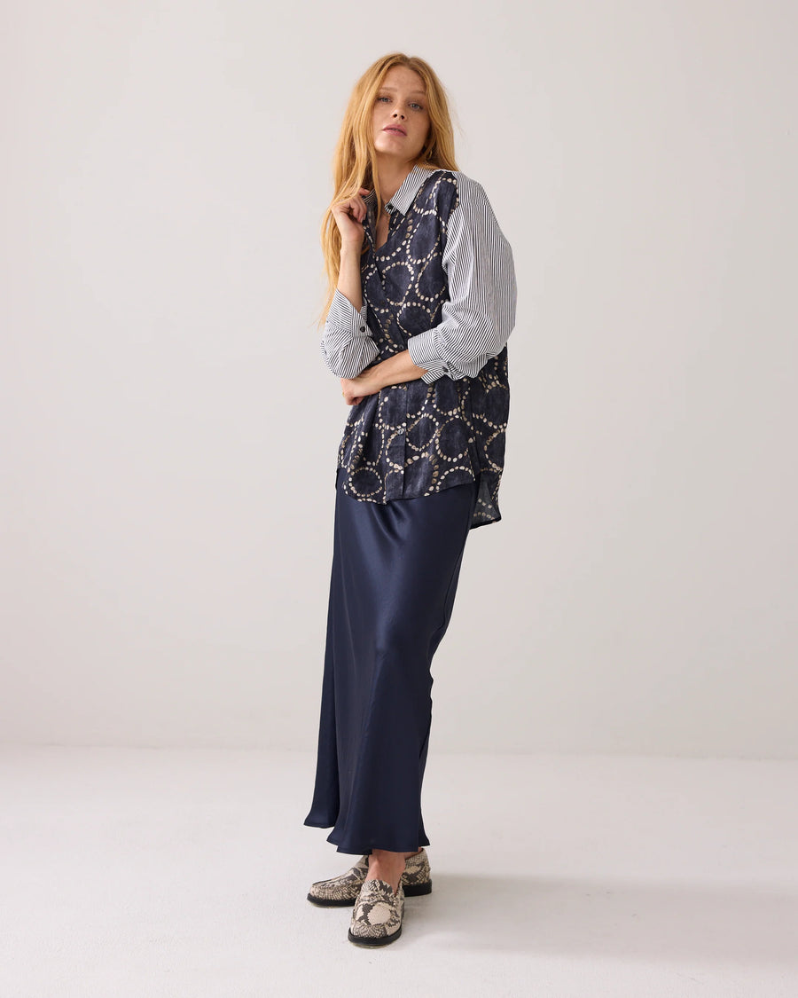 Summum - Overhemdblouse stoffenmix - 2s3329-12263