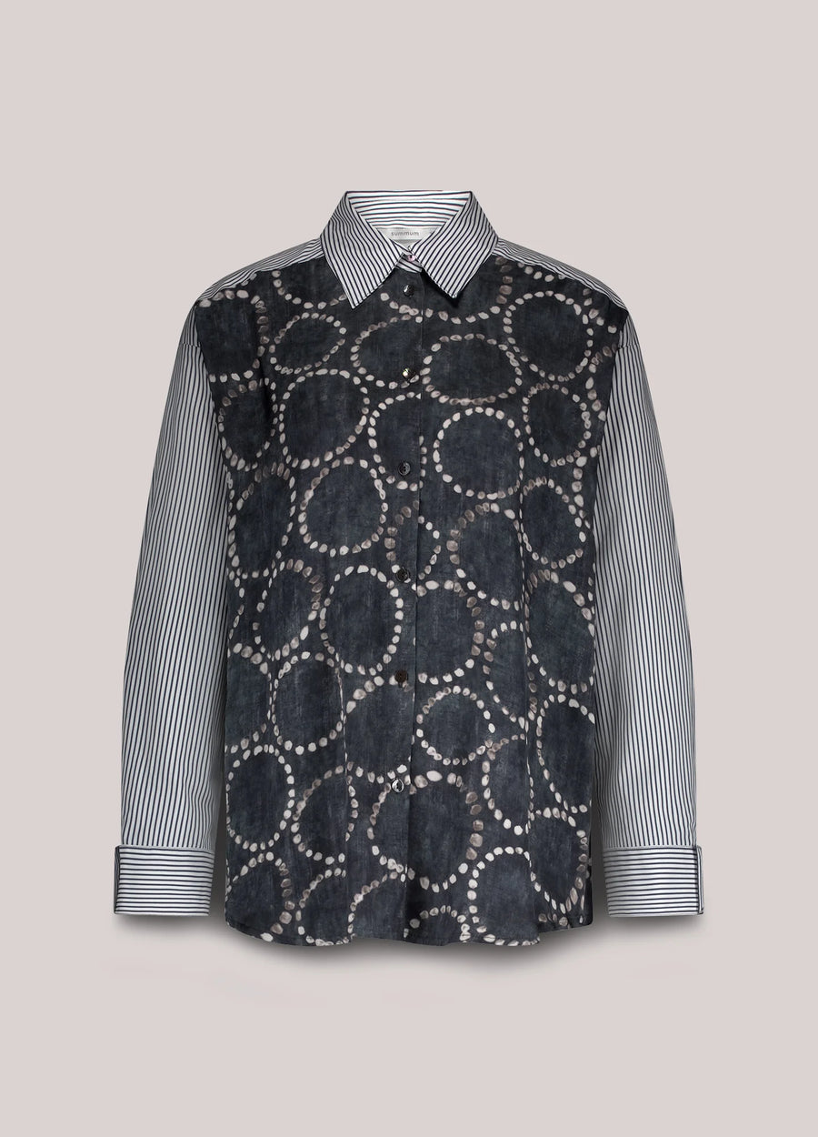 Summum - Overhemdblouse stoffenmix - 2s3329-12263