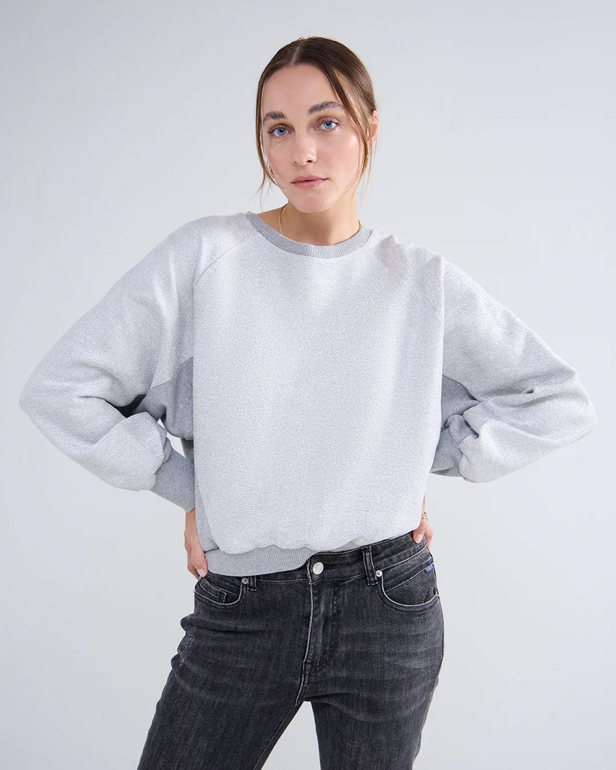 Sweater Summum - Loose fit Coated Sweat - 3s5054-30628