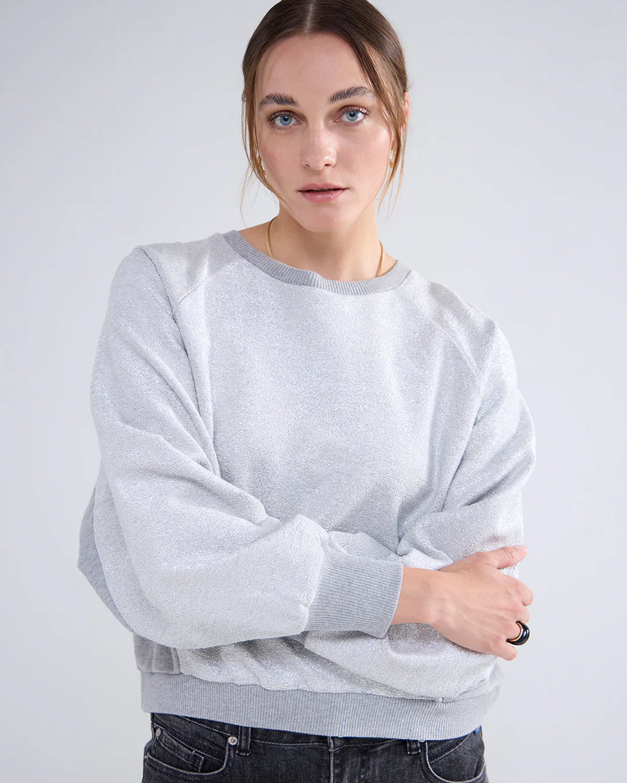 Sweater Summum - Loose fit Coated Sweat - 3s5054-30628