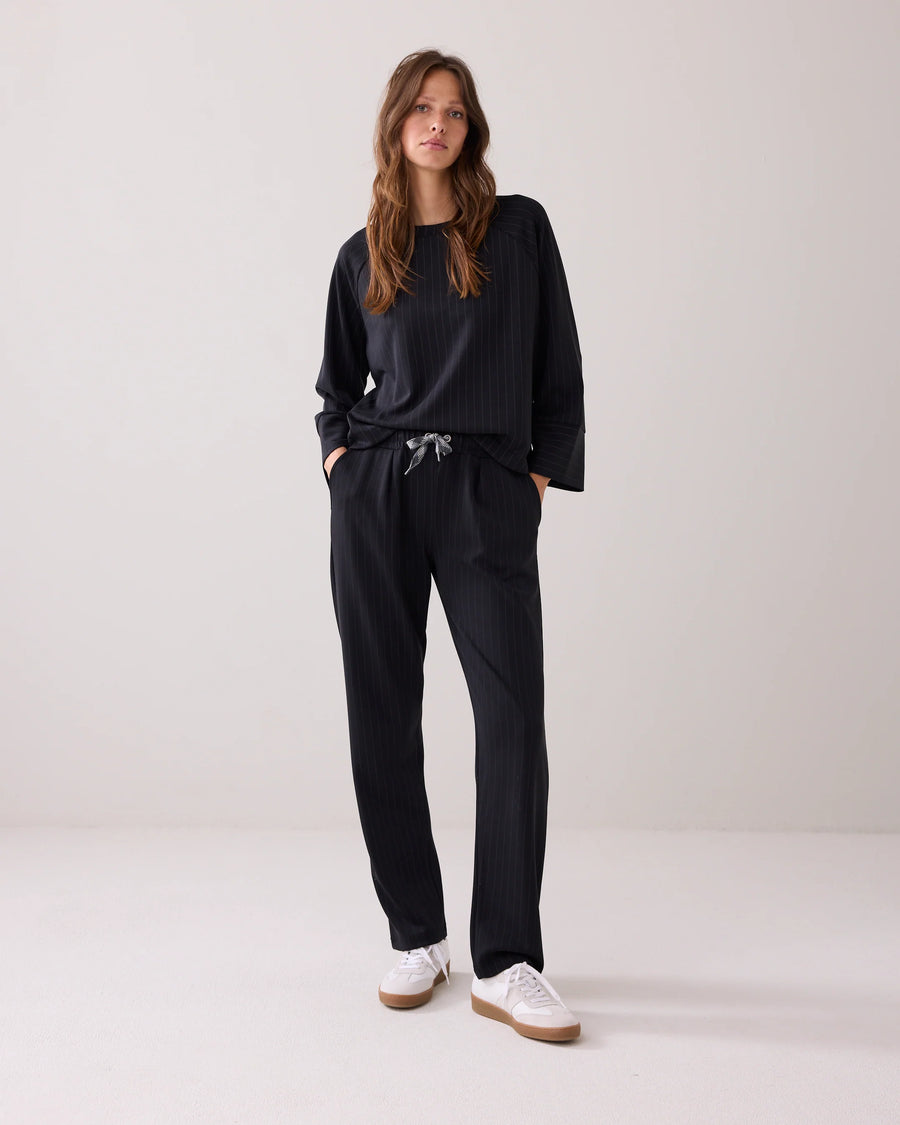 Soft scuba top krijtstreep - Summum - 3s5158-30716