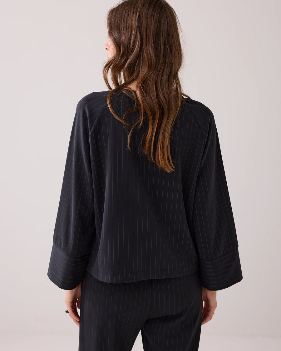 Soft scuba top krijtstreep - Summum - 3s5158-30716
